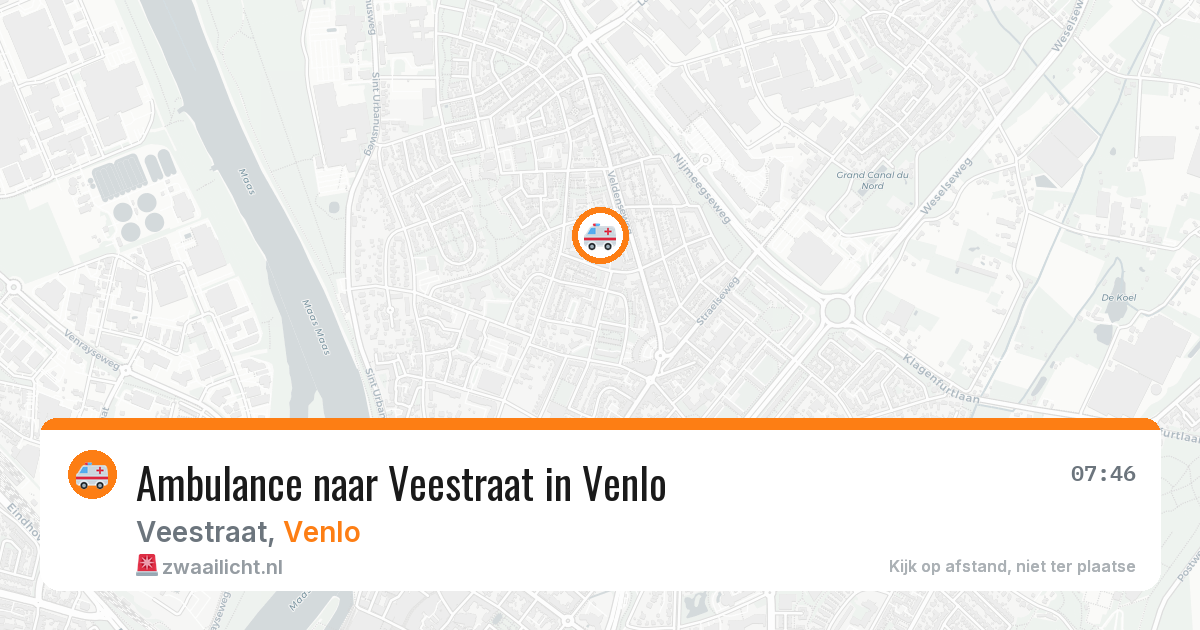 Ambulance naar Veestraat in Venlo — 26 jun 2026