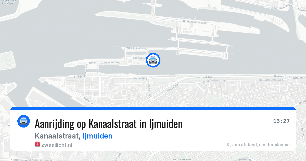 Aanrijding op Kanaalstraat in Ijmuiden — 9 jul 2026