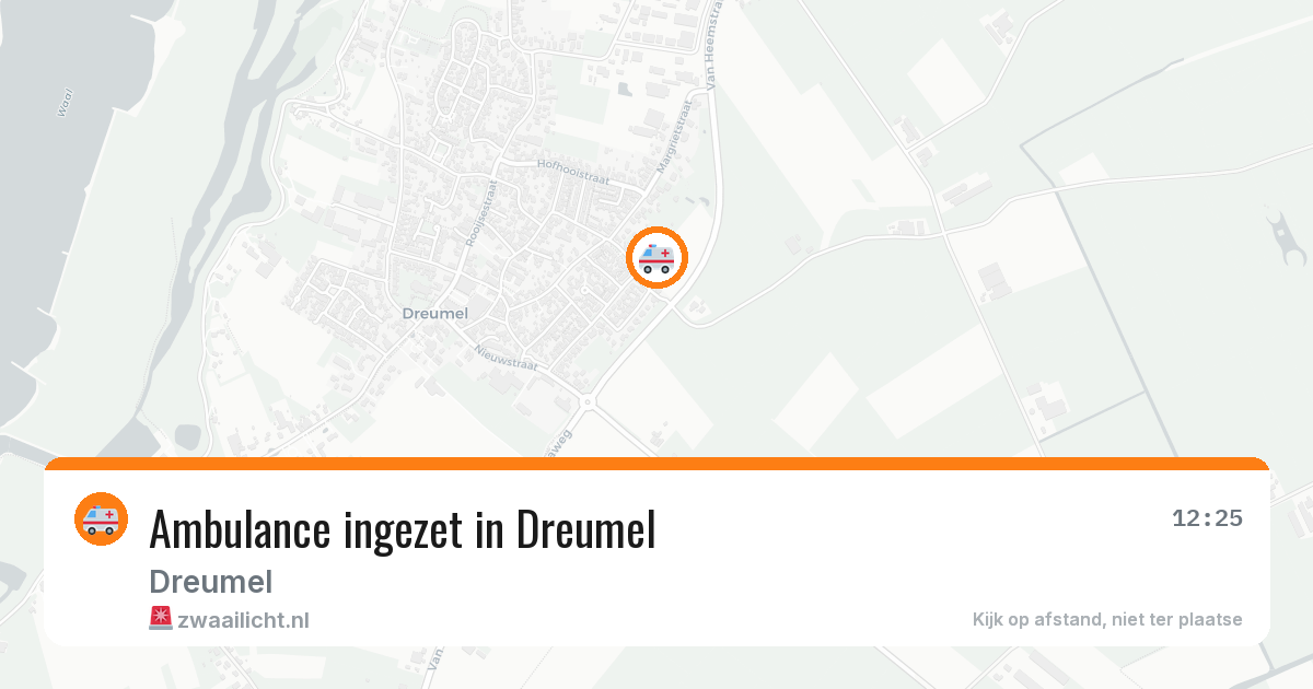 Ambulance ingezet in Dreumel — 11 aug 2026