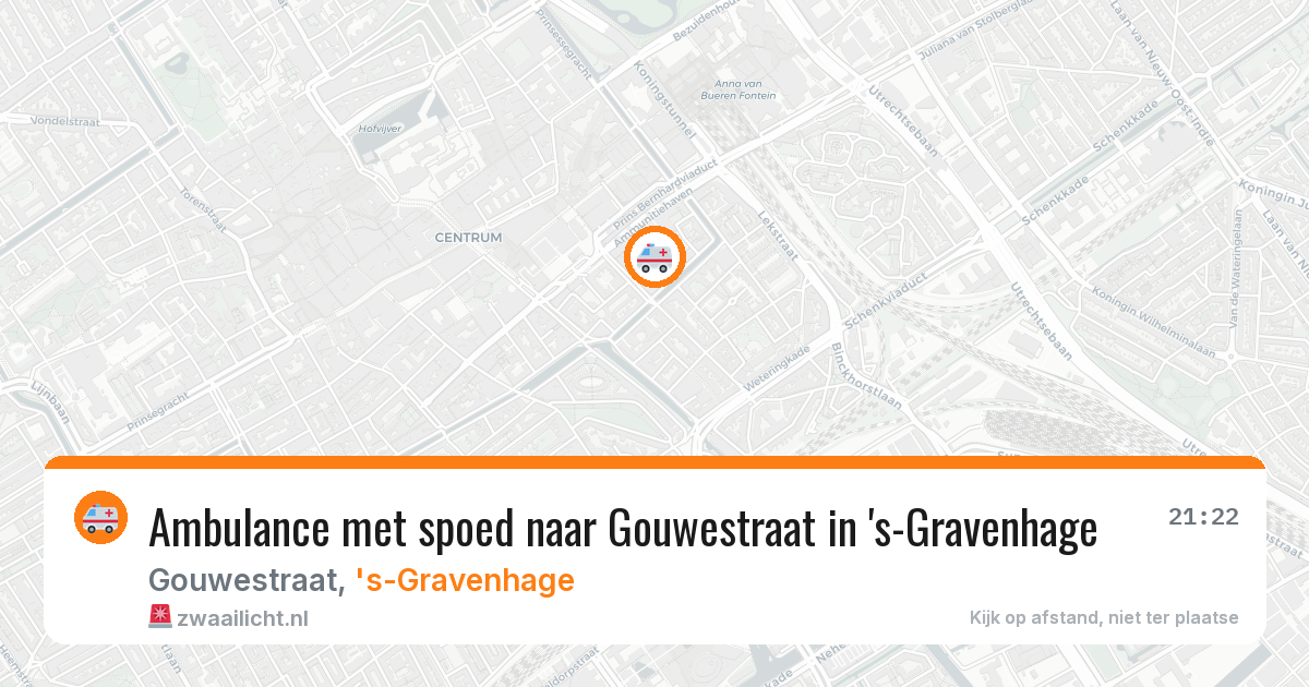 Ambulance met spoed naar Gouwestraat in 's-Gravenhage — 12 aug 2026