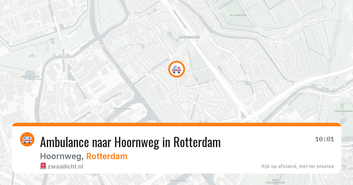 Ambulance naar Hoornweg in Rotterdam — 5 aug 2026