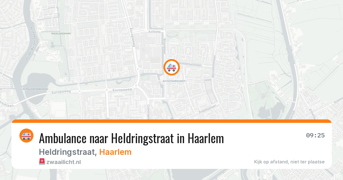 Ambulance naar Heldringstraat in Haarlem — 19 jun 2026