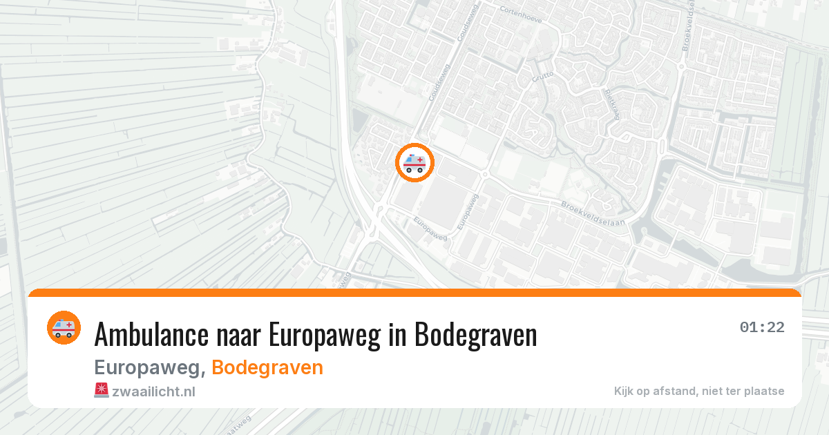Ambulance naar Europaweg in Bodegraven — 29 jan 2026