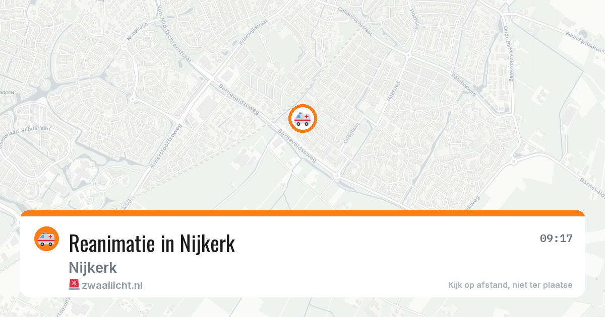 Reanimatie in Nijkerk — 12 aug 2026