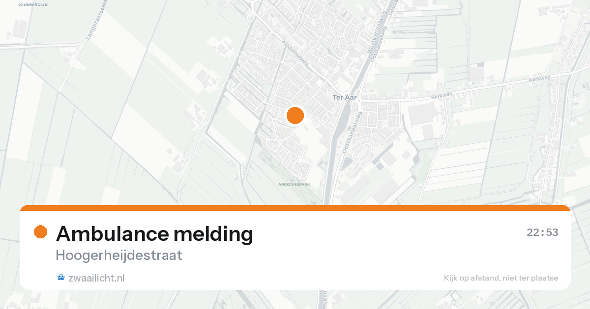 Ambulance melding — 18 mei 2026
