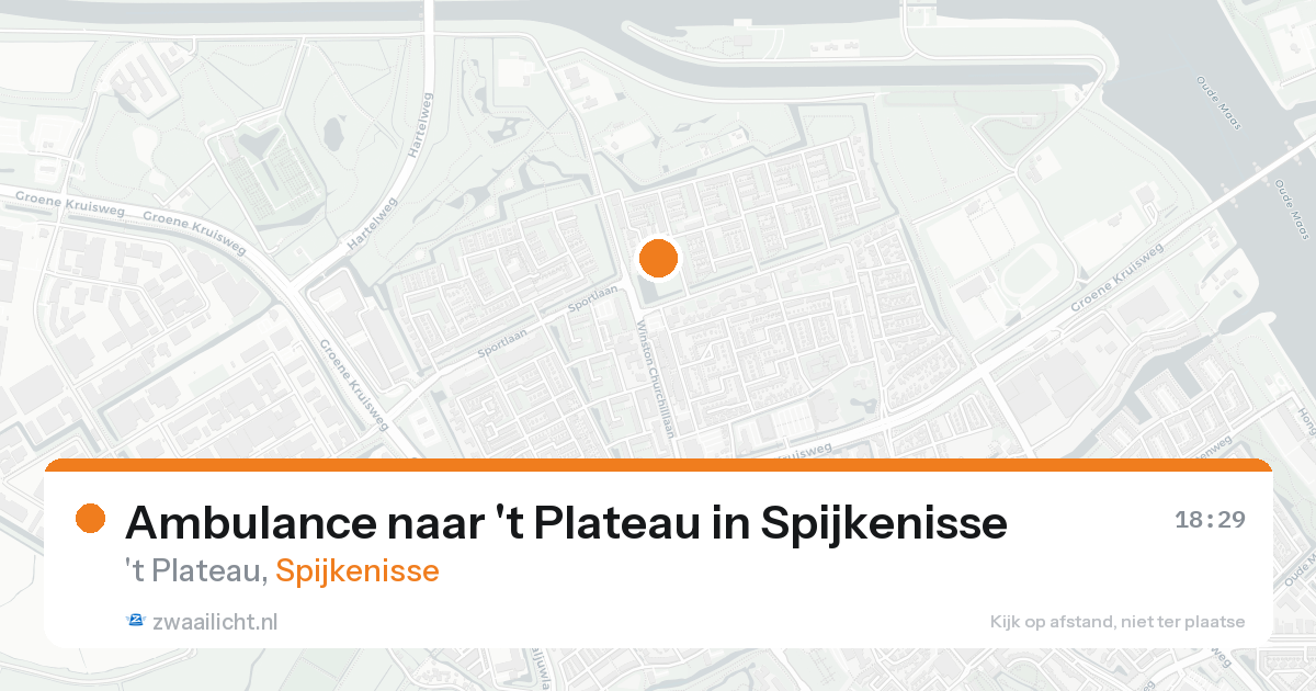Ambulance naar 't Plateau in Spijkenisse — 11 jul 2026