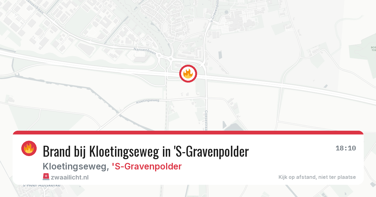 Brand bij Kloetingseweg in 'S-Gravenpolder — 27 apr 2026