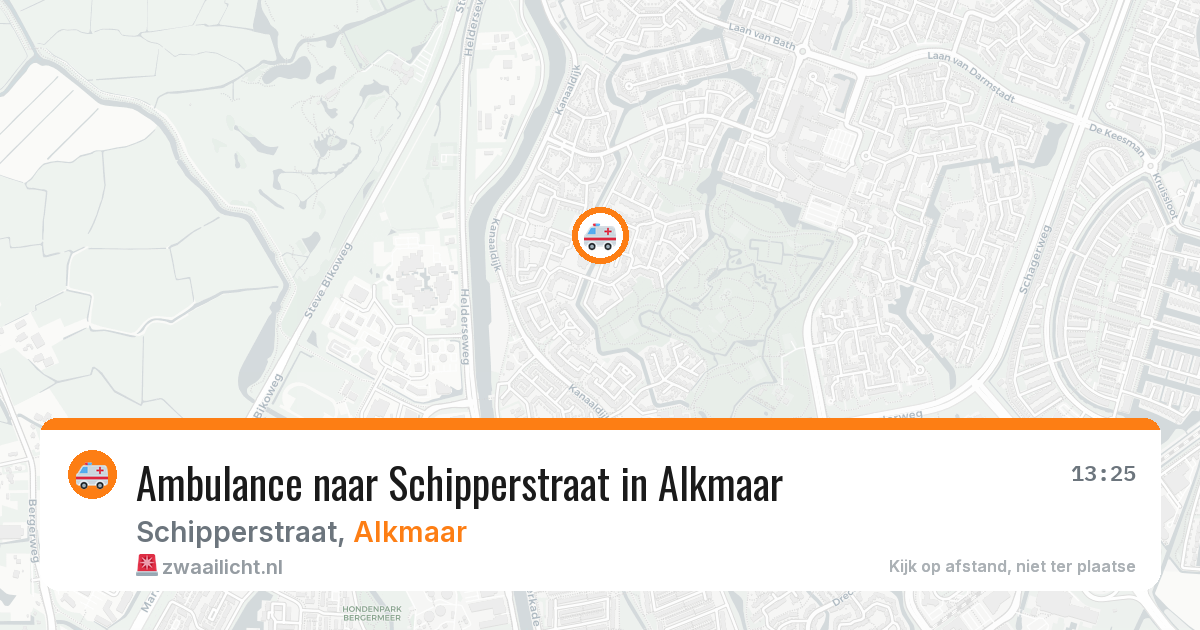 Ambulance naar Schipperstraat in Alkmaar — 28 jun 2026