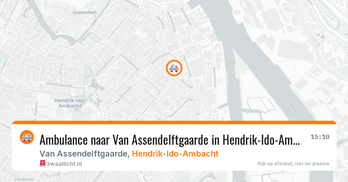Ambulance naar Van Assendelftgaarde in Hendrik-Ido-Ambacht — 1 jun 2026