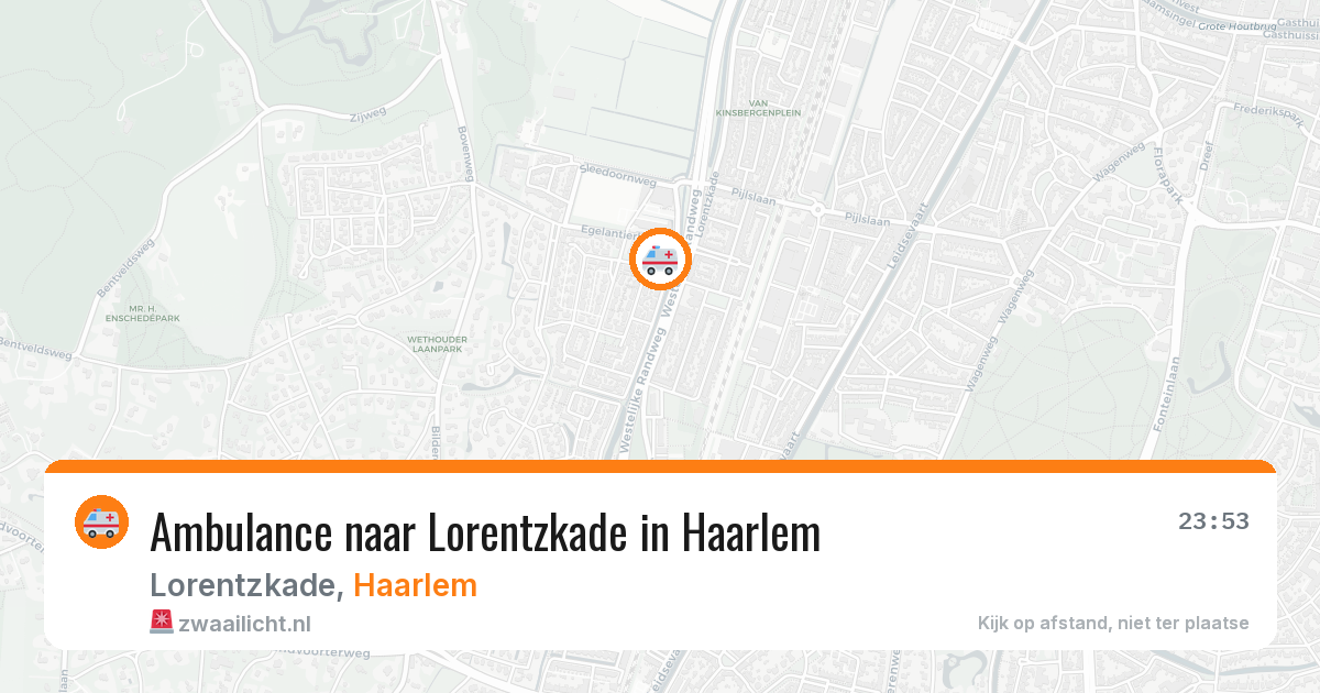 Ambulance naar Lorentzkade in Haarlem — 4 apr 2026