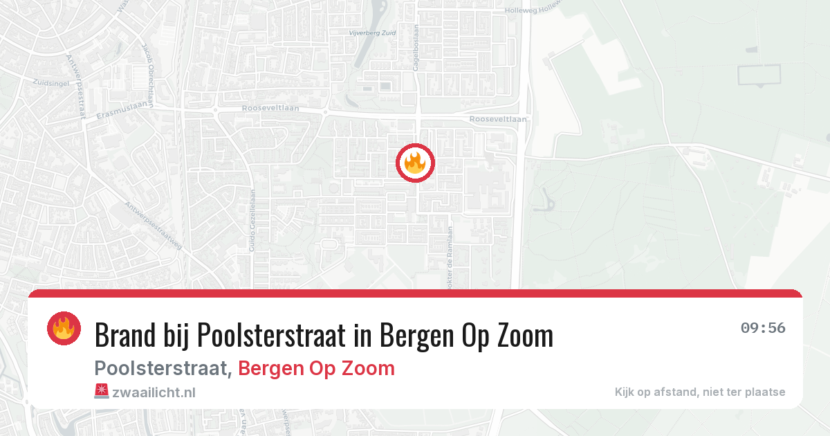 Brand bij Poolsterstraat in Bergen Op Zoom — 12 mei 2026