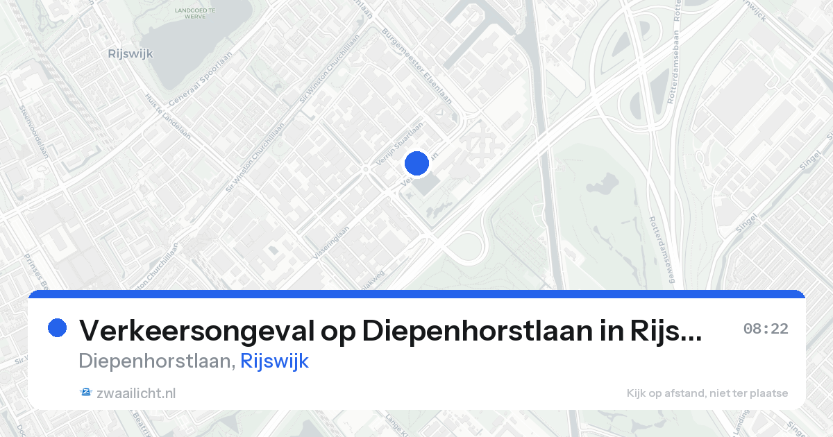Verkeersongeval op Diepenhorstlaan in Rijswijk — 30 mrt 2026