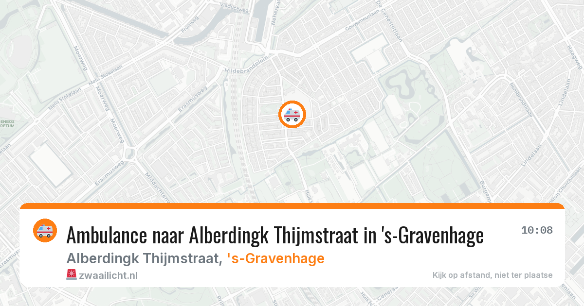 Ambulance naar Alberdingk Thijmstraat in 's-Gravenhage — 28 mei 2026