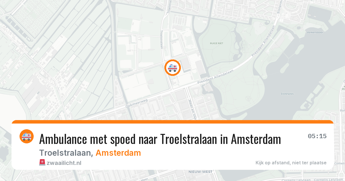 Ambulance met spoed naar Troelstralaan in Amsterdam — 29 jun 2026