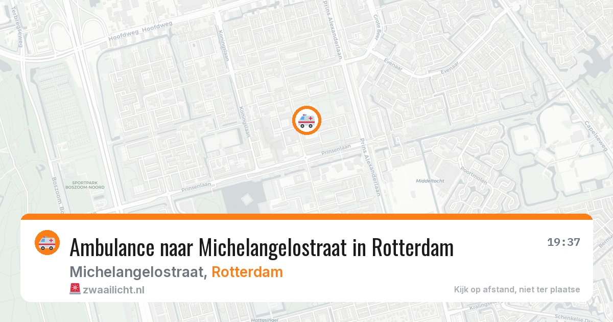 Ambulance naar Michelangelostraat in Rotterdam — 28 jul 2026