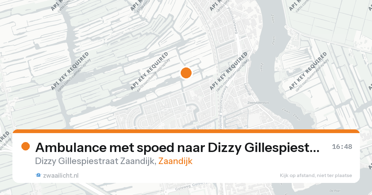 Ambulance met spoed naar Dizzy Gillespiestraat Zaandijk in Zaandijk — 26 aug 2026