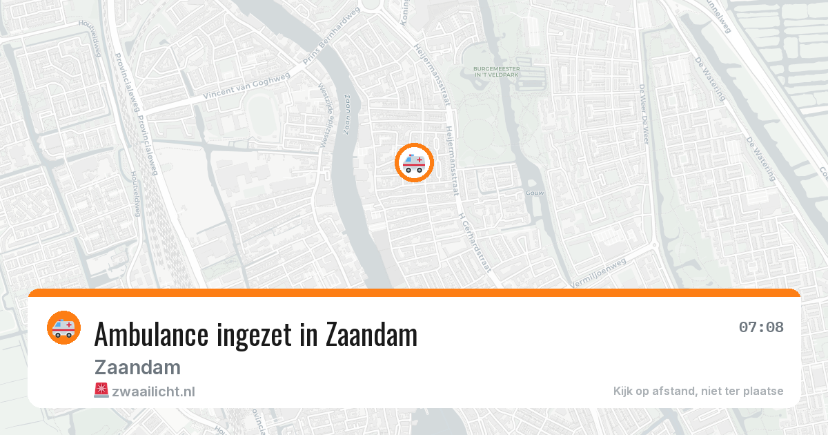 Ambulance ingezet in Zaandam — 11 aug 2026