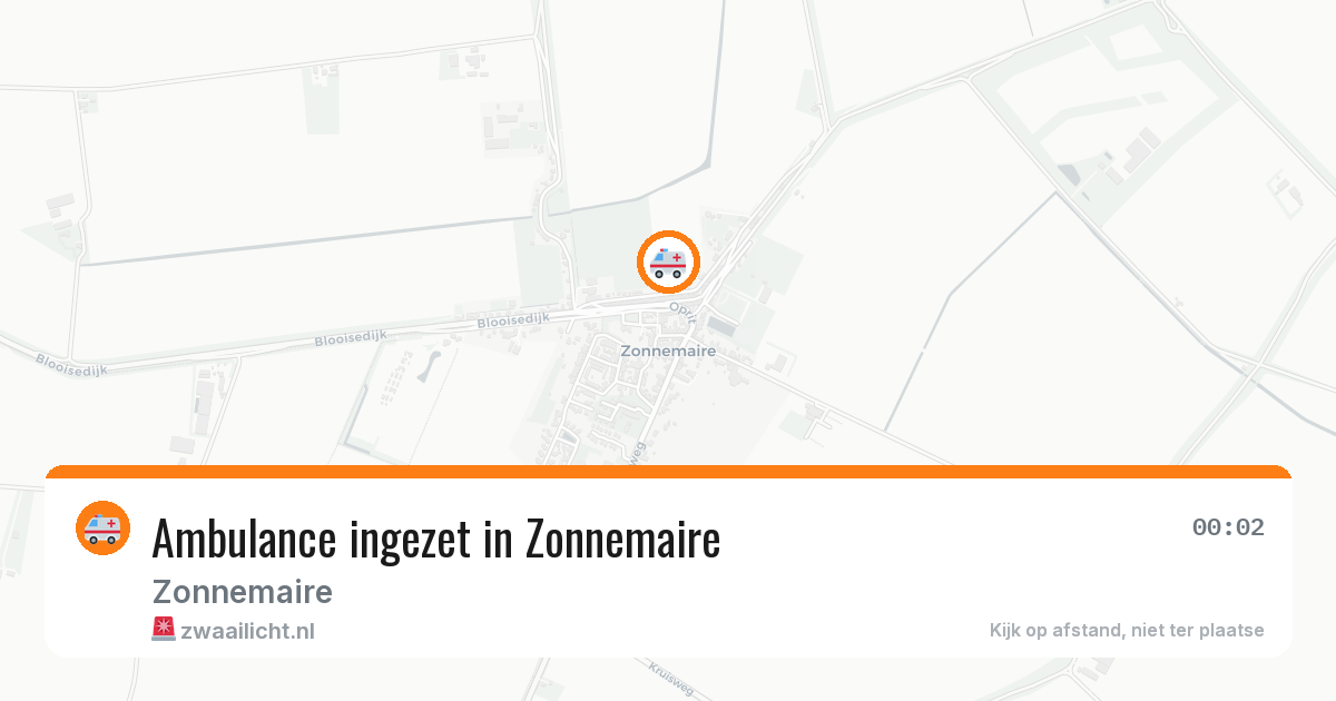 Ambulance ingezet in Zonnemaire — 31 jul 2026
