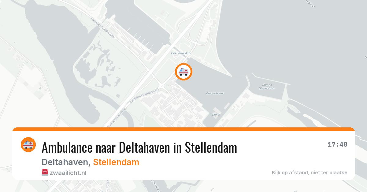 Ambulance naar Deltahaven in Stellendam — 21 jun 2026
