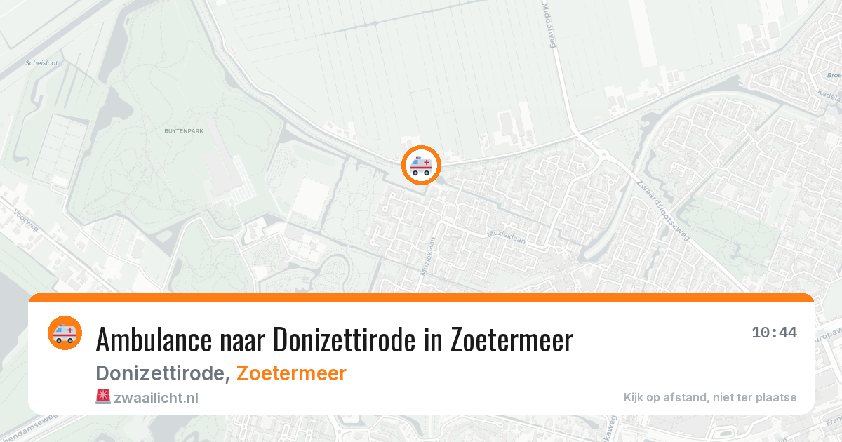 Ambulance naar Donizettirode in Zoetermeer — 24 jun 2026