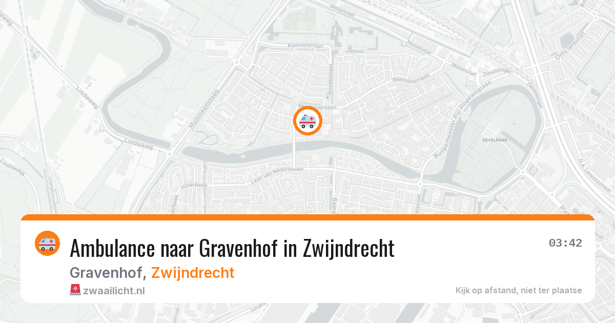 Ambulance naar Gravenhof in Zwijndrecht — 3 aug 2026