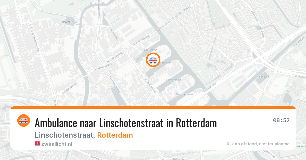 Ambulance naar Linschotenstraat in Rotterdam — 30 mrt 2026