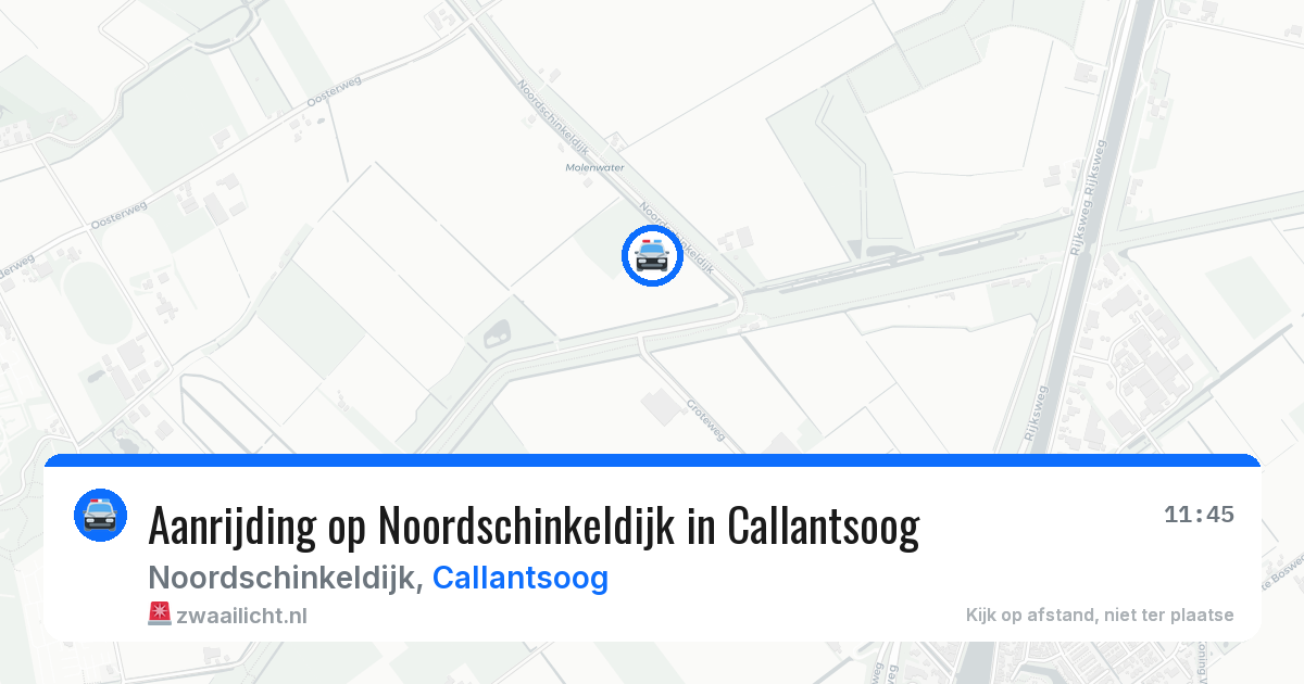 Aanrijding op Noordschinkeldijk in Callantsoog — 12 mei 2026