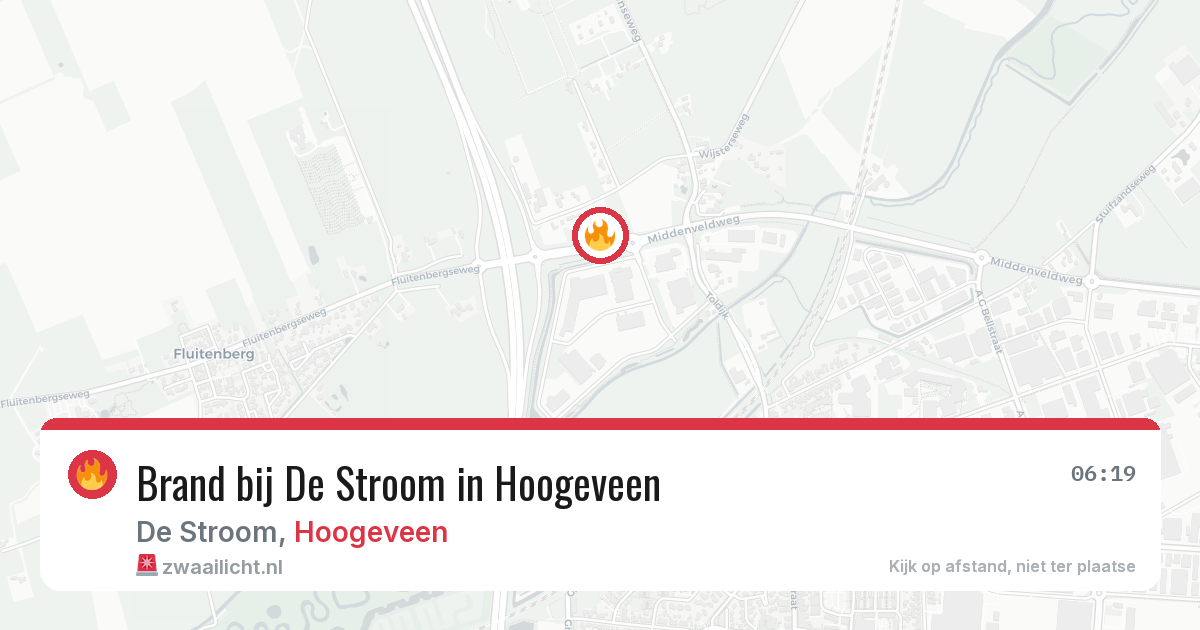 Brand bij De Stroom in Hoogeveen — 18 mei 2026