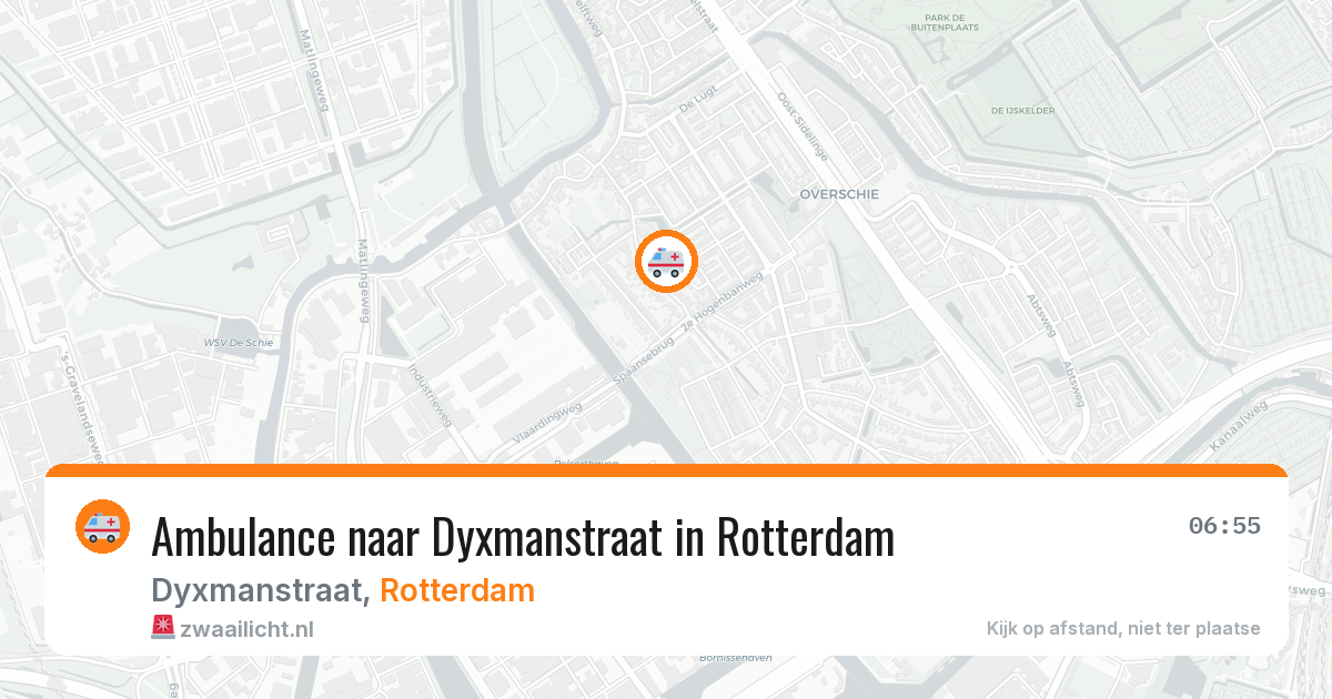 Ambulance naar Dyxmanstraat in Rotterdam — 18 mei 2026