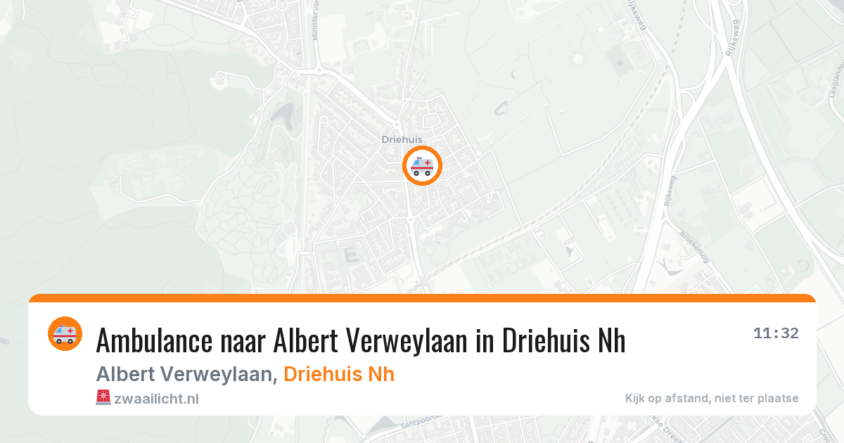 Ambulance naar Albert Verweylaan in Driehuis Nh — 24 jun 2026