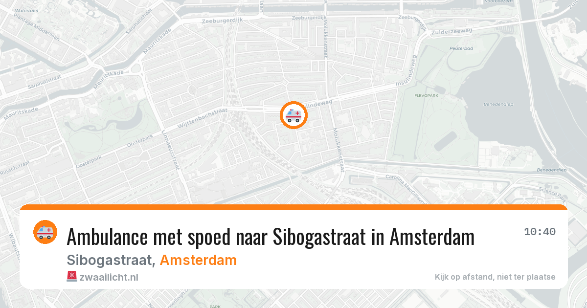 Ambulance met spoed naar Sibogastraat in Amsterdam — 30 jan 2026