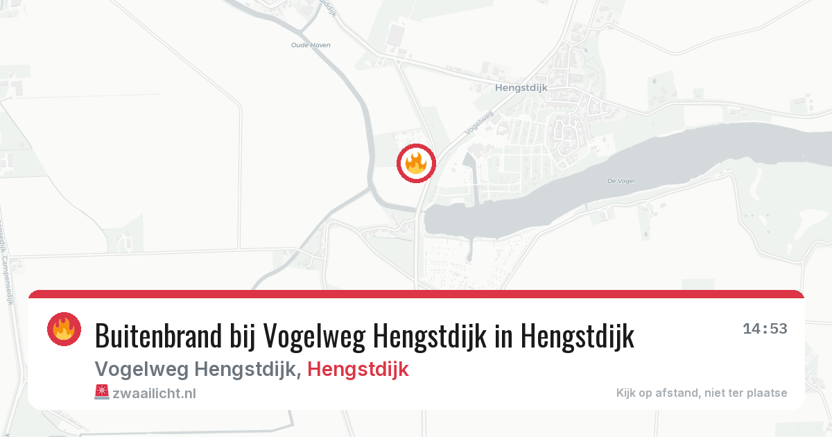 Buitenbrand bij Vogelweg Hengstdijk in Hengstdijk — 11 apr 2026