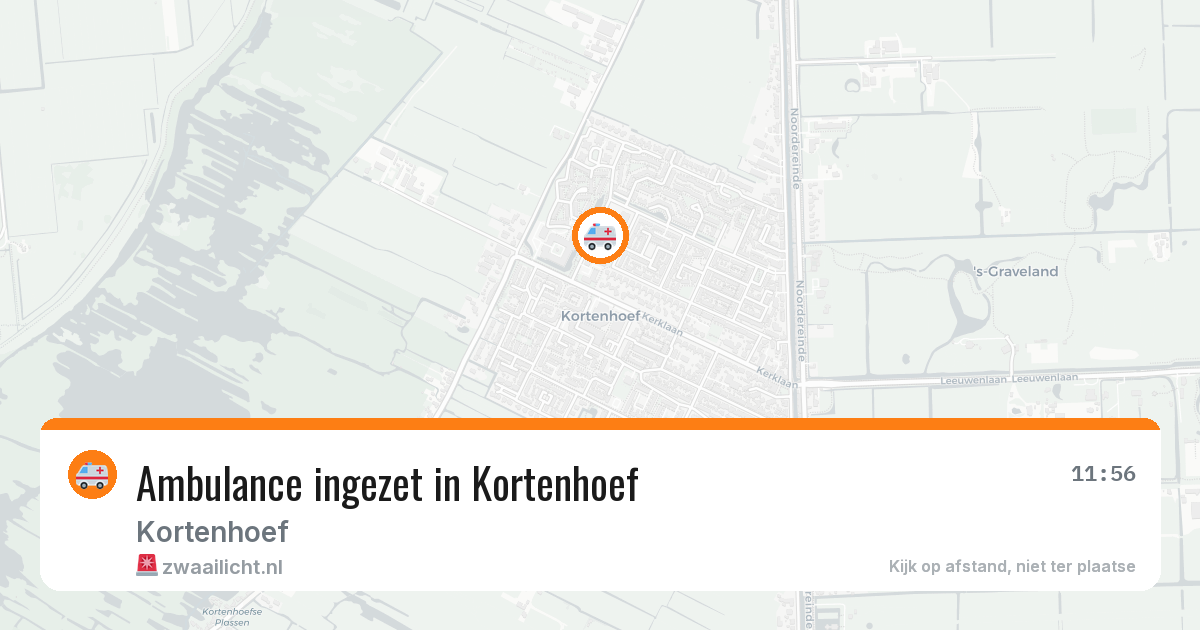 Ambulance ingezet in Kortenhoef — 30 jul 2026