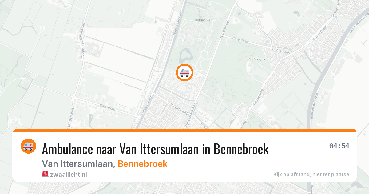 Ambulance naar Van Ittersumlaan in Bennebroek — 2 aug 2026