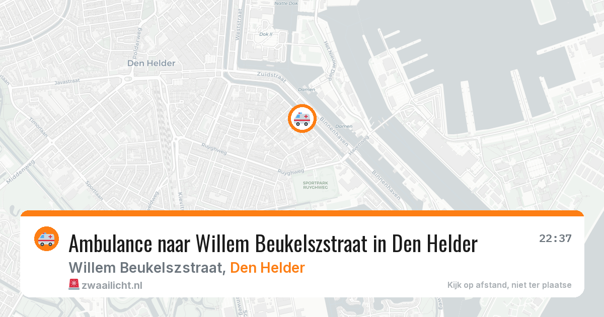 Ambulance naar Willem Beukelszstraat in Den Helder — 7 aug 2026