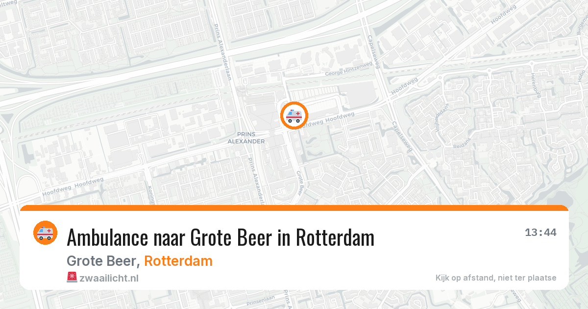 Ambulance naar Grote Beer in Rotterdam — 4 apr 2026