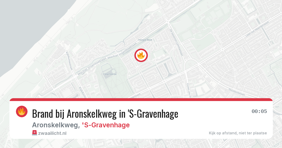 Brand bij Aronskelkweg in 'S-Gravenhage — 9 jun 2026
