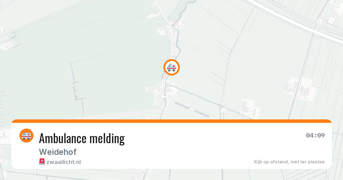 Ambulance melding — 2 mei 2026