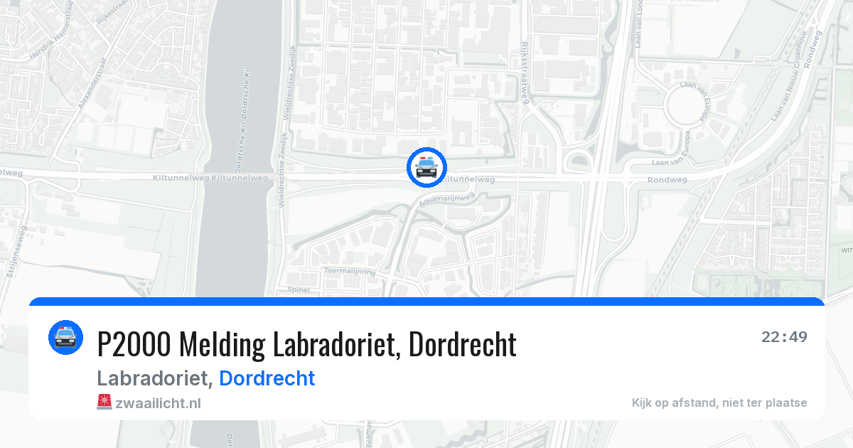 P2000 Melding Labradoriet, Dordrecht — 10 jun 2026