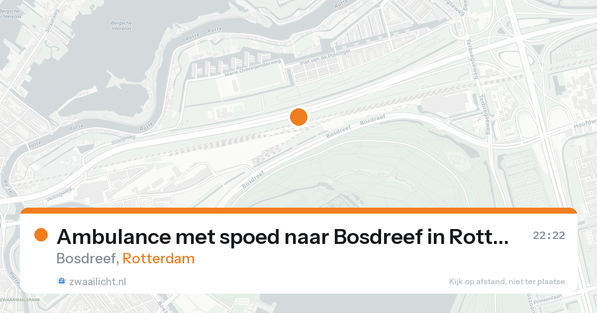 Ambulance met spoed naar Bosdreef in Rotterdam — 15 aug 2026