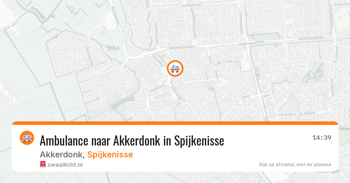 Ambulance naar Akkerdonk in Spijkenisse — 19 mei 2026