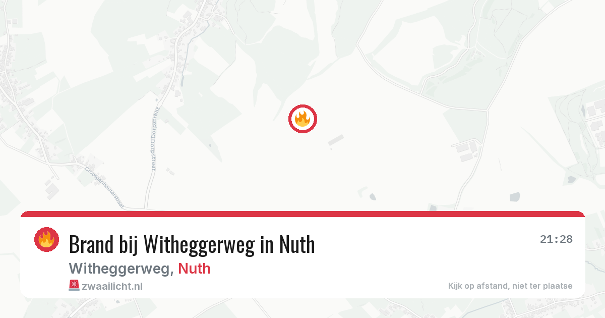 Brand bij Witheggerweg in Nuth — 31 jul 2026