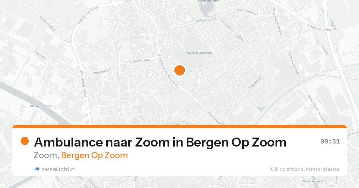 Ambulance naar Zoom in Bergen Op Zoom — 14 aug 2026