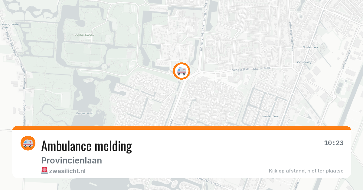 Ambulance melding — 16 mei 2026