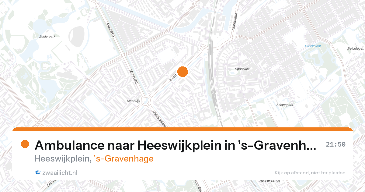 Ambulance naar Heeswijkplein in 's-Gravenhage — 26 aug 2026