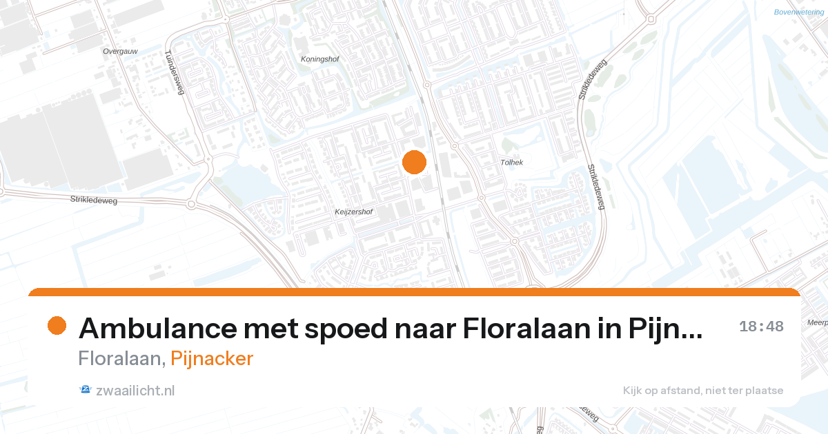 Ambulance met spoed naar Floralaan in Pijnacker — 30 mrt 2026