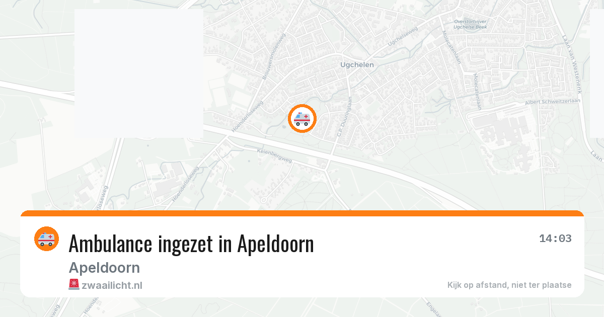 Ambulance ingezet in Apeldoorn — 26 mrt 2026
