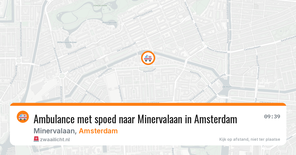 Ambulance met spoed naar Minervalaan in Amsterdam — 2 jun 2026