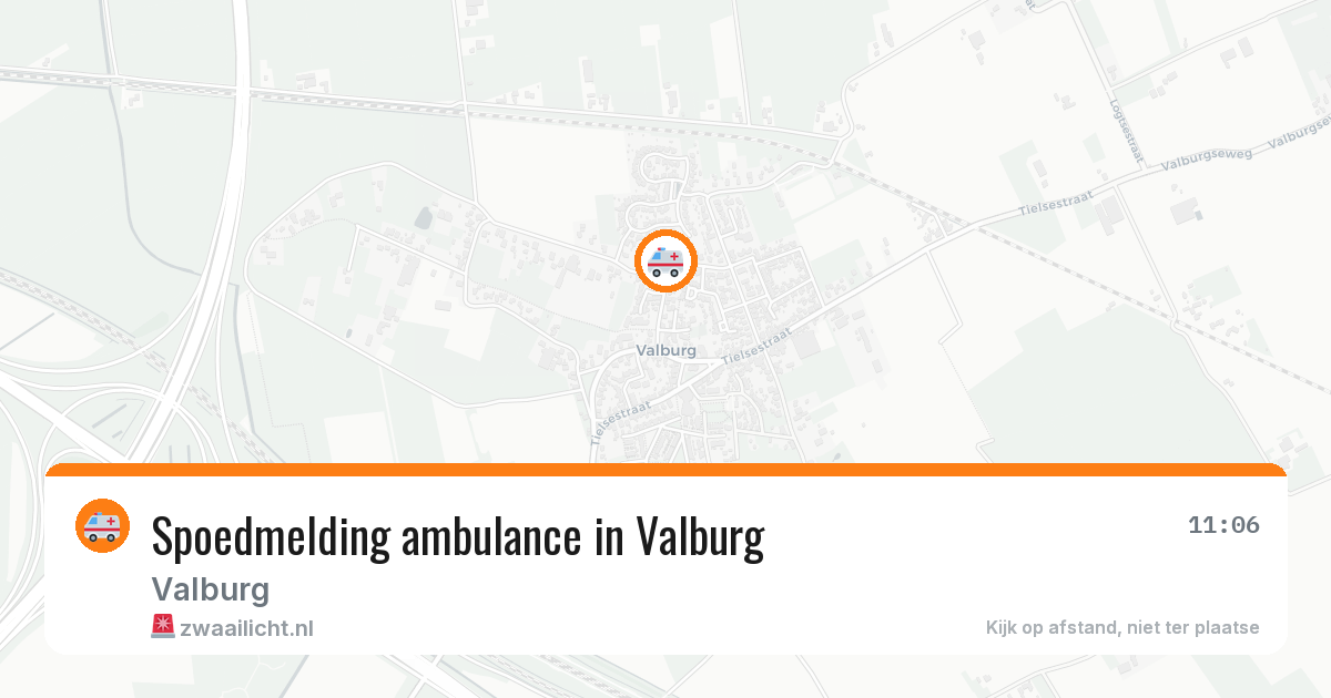 Spoedmelding ambulance in Valburg — 18 apr 2026