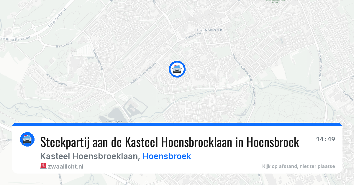 Steekpartij aan de Kasteel Hoensbroeklaan in Hoensbroek — 30 apr 2026